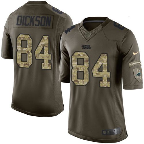Nike Panthers #84 Ed Dickson Green Men's Stitched NFL Limited Salute to Service Jersey